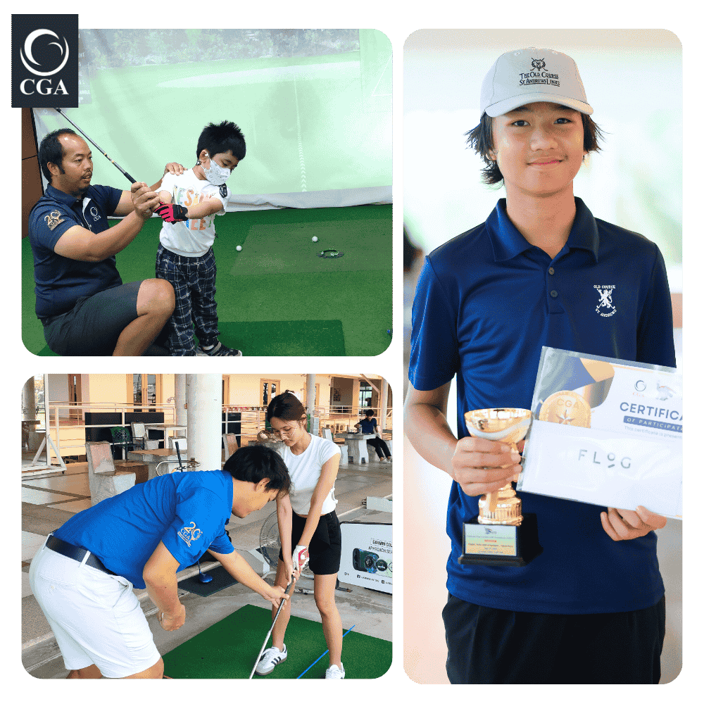 การสอนของโรงเรียน และรับรางวัลจากการแข่งกอล์ฟ